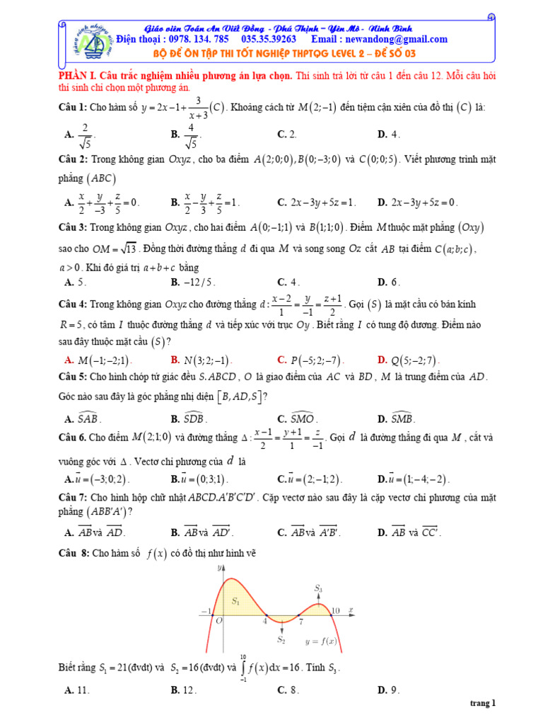 Andong Bo de On TNTHPT Level 2 de So 3 | PDF