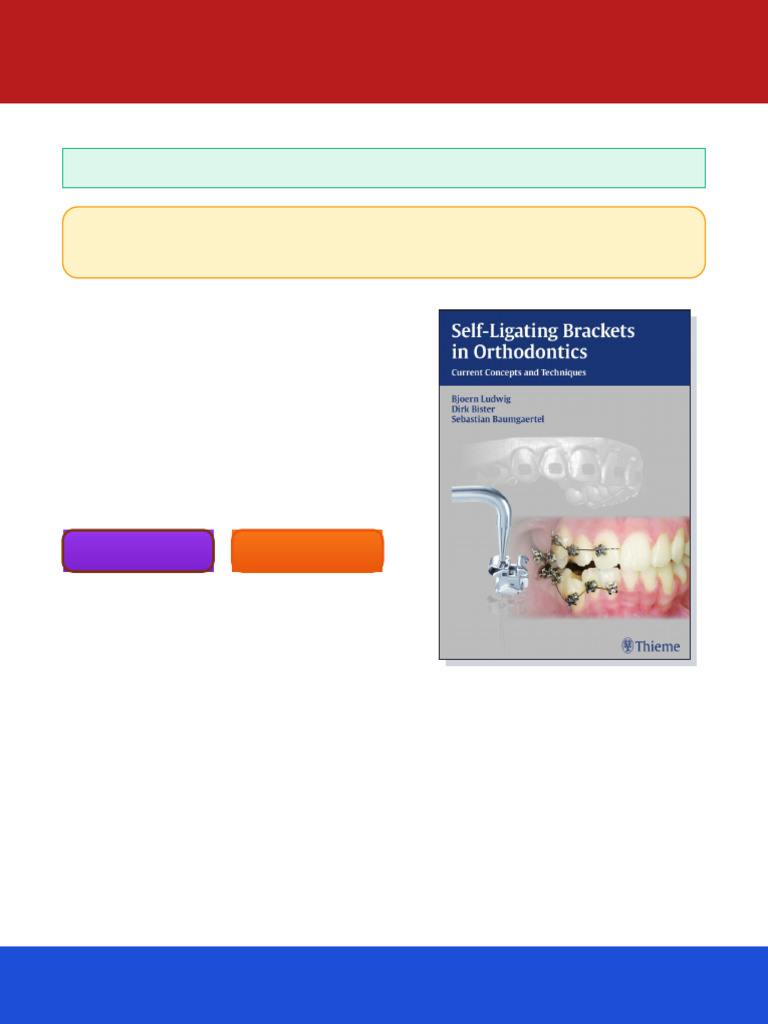 Self ligating Brackets in Orthodontics Current Concepts and Techniques ...