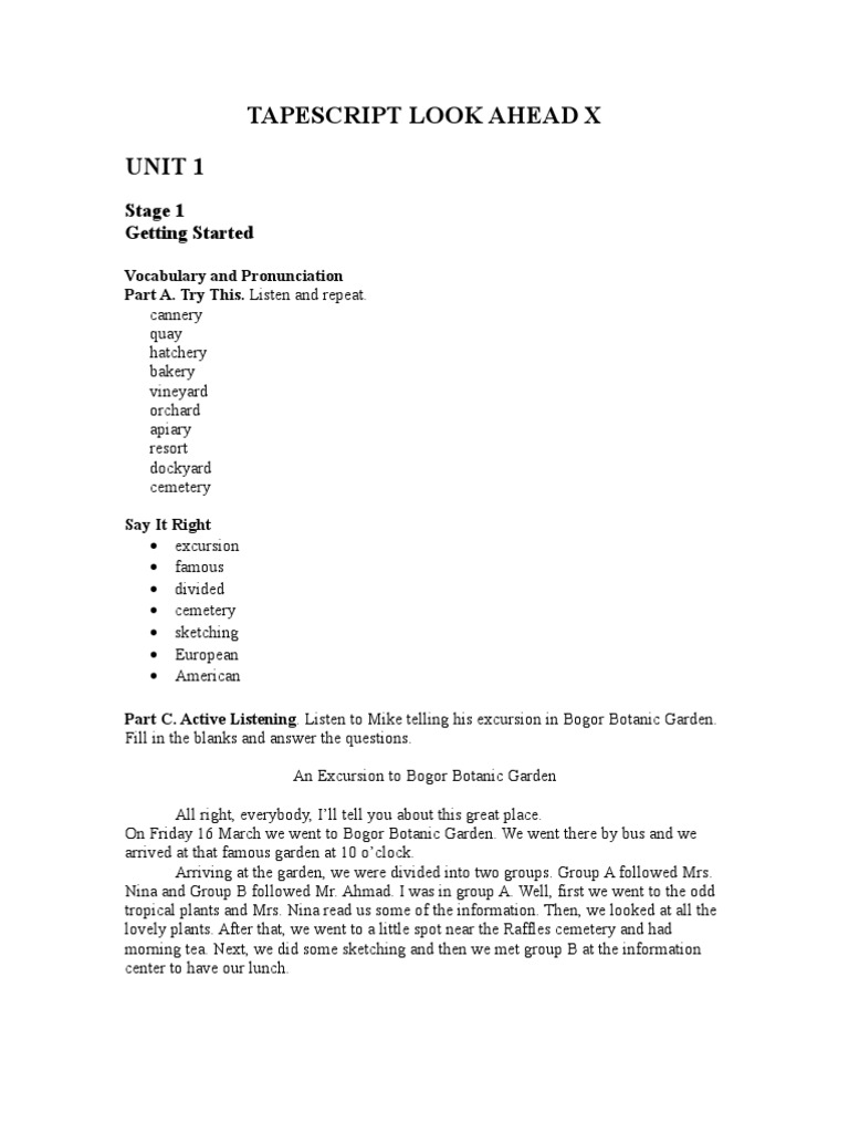 Tape Script PDF Nature Nature