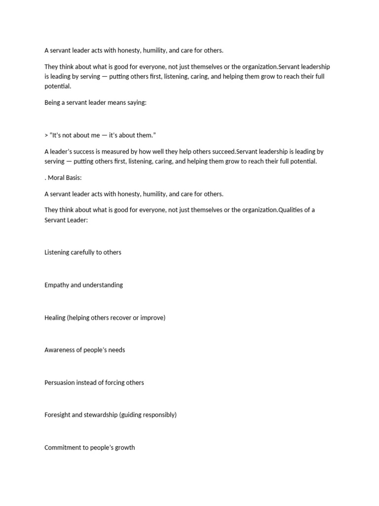 A Servant Leade-WPS Office | PDF