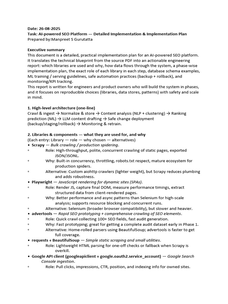 26 Aug Report SEO Analysis Customized Model | PDF | Search Engine ...