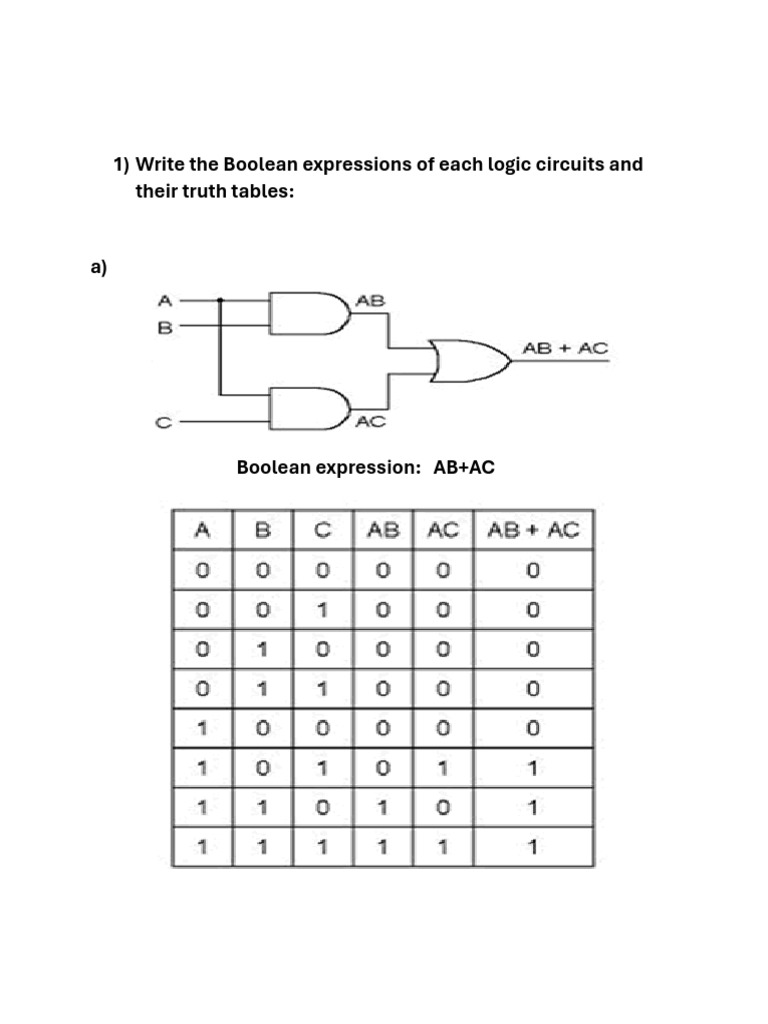 Sheet Logic Gates | PDF