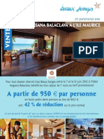 VENTE FLASH Hôtel Angsana Balaclava À L'ile Maurice