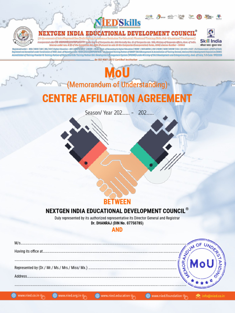 2024 10 10_Centre Agreement MOU | PDF | Payments | Banking