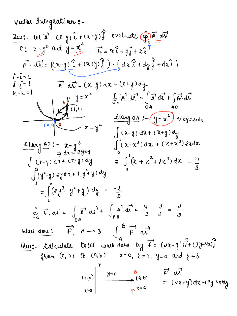 Vector Integration | PDF