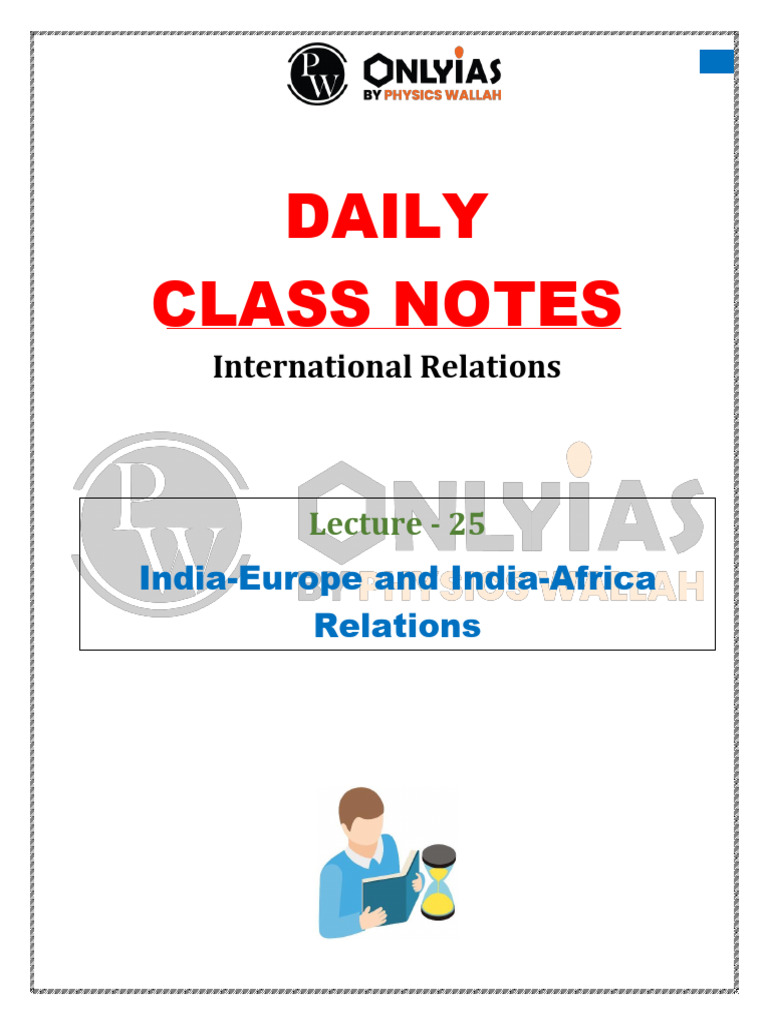 International Relations 25 - Daily Class Notes - (Titan (Upsc 2024 ...