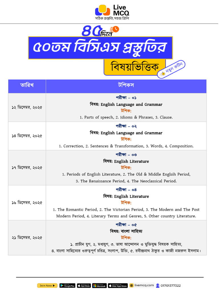 45th Day Routine | PDF