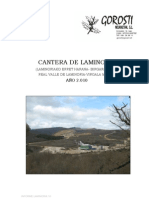 Seguimiento de Explotación de Cantera de Laminoria Por Gorosti Neurketak 2010