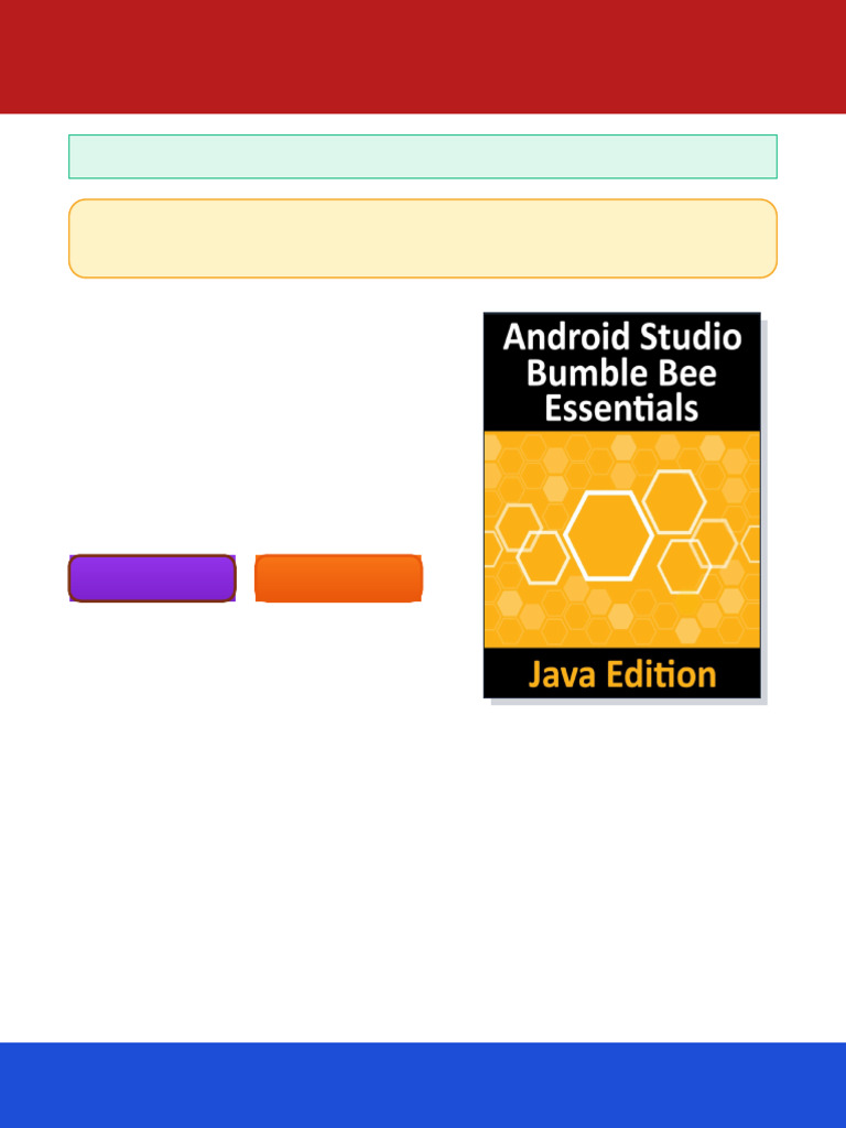 Android Studio Bumble Bee Essentials Java Edition Neil Smyth Ebook ...