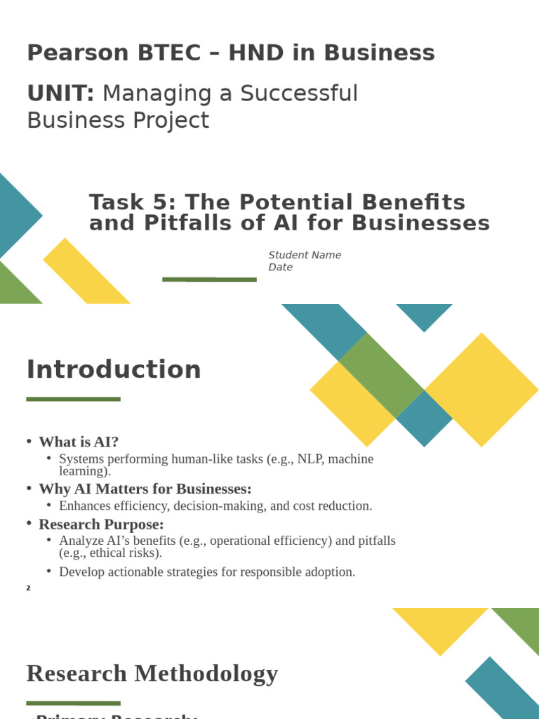 AI Benefits and Risks for Businesses | PDF | Artificial Intelligence ...