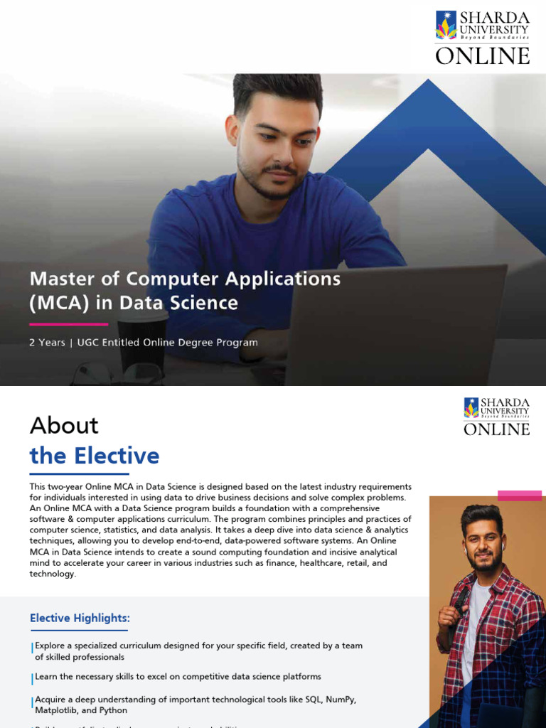 Online MCA in Data Science Program | PDF | Data Science | Computer ...