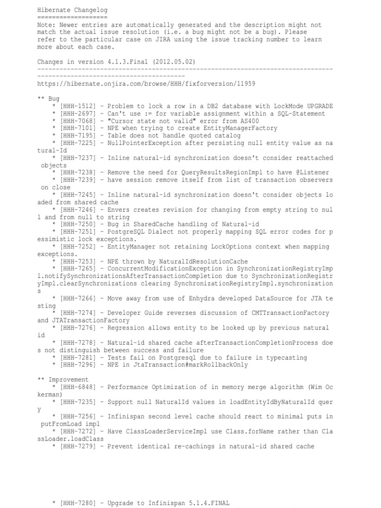 Change Log | PDF | Microsoft Sql Server | Sql