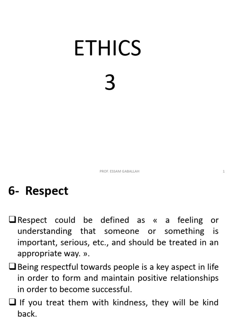 Ethics 3 | PDF | Disciplines | Social Psychology