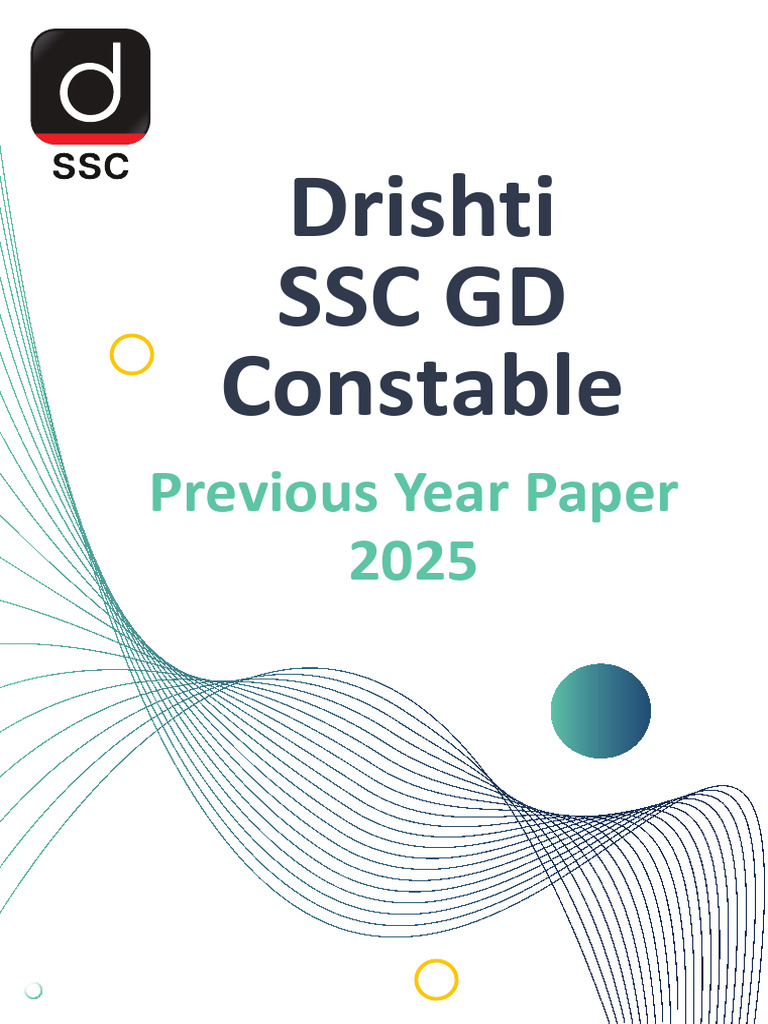 SSC GD Constable 2025 Previous Year Paper | PDF | Interest