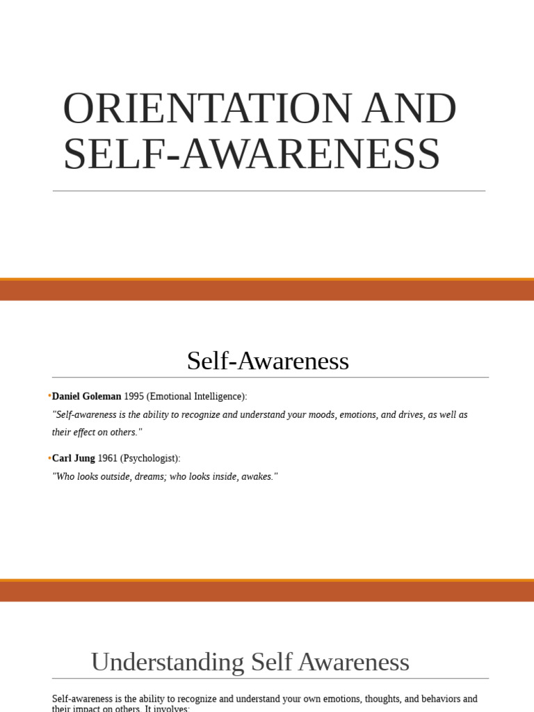 Understanding Self-Awareness and Growth | PDF | Self Awareness | Self ...