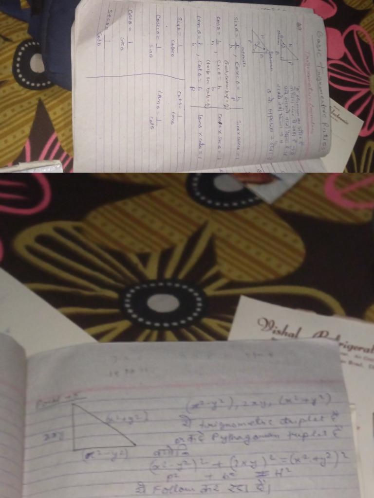 Handwritten Class Notes Maths Imp. | PDF