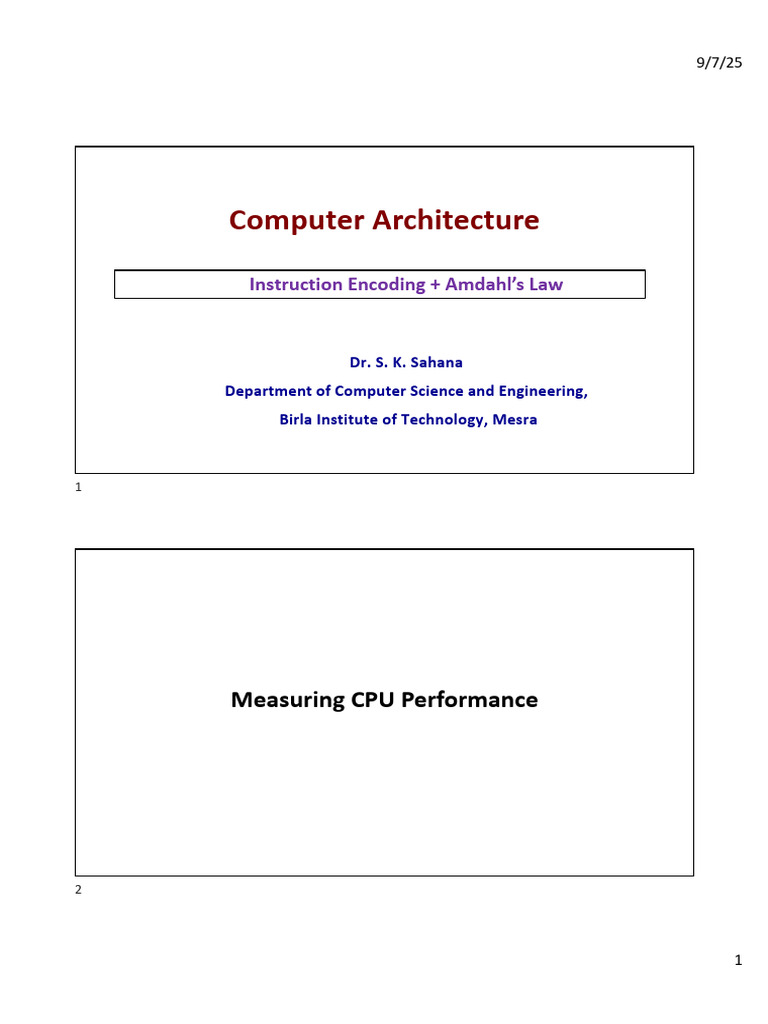 Amdahl law | PDF | Central Processing Unit | Office Equipment