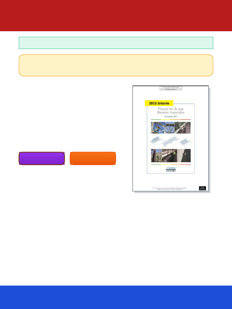 AASHTO MBEI 1 I1 2015 Interim Revisions AASHTO Manual For Bridge ...
