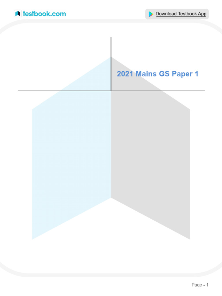 2021 Mains GS Paper 1 Analysis | PDF