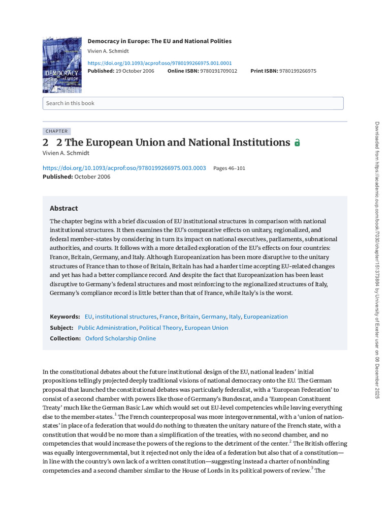 151373864 | PDF | Federalism | European Union