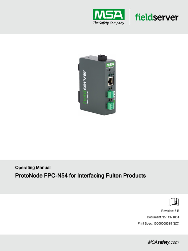 Fulton ProtoNode FPC-N54 Start-up Guide | PDF | Computer Network ...