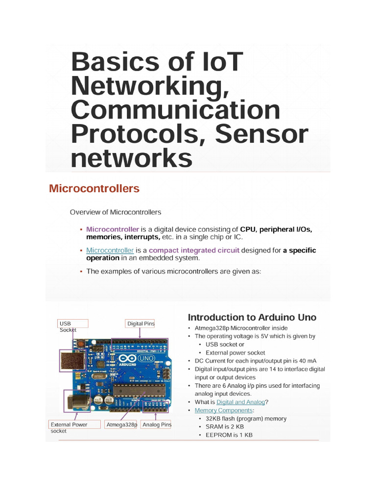 Unit - 2 IOT Networking | PDF