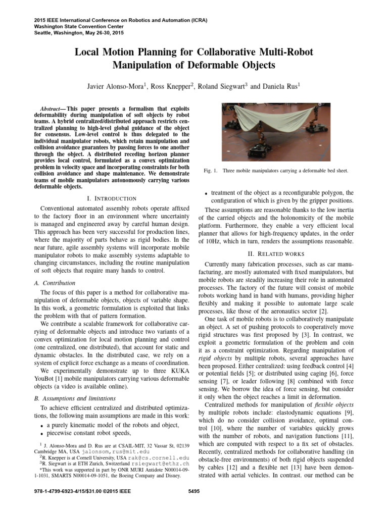 Local Motion Planning For Collaborative Multi-Robot Manipulation of ...