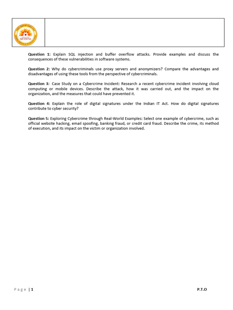 Assignment1-CyberSecurity CS5464 | PDF
