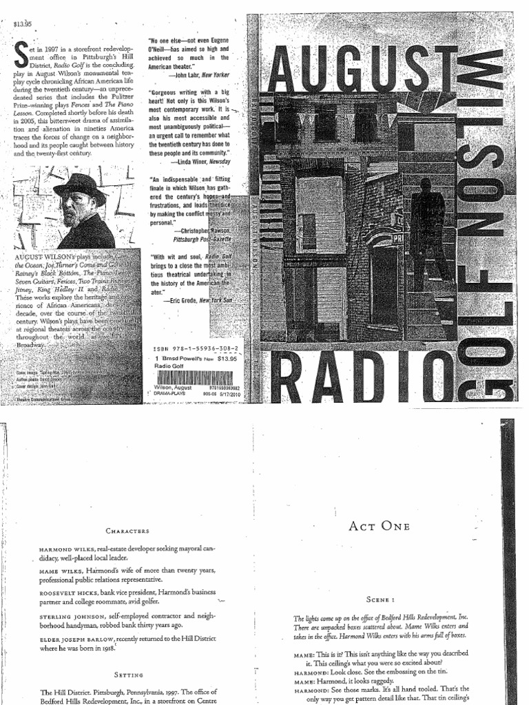 Drama Radio Golf by August Wilson PDF