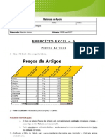 Exercício 5 - Preços Artigos