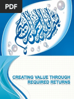 creating value through required return