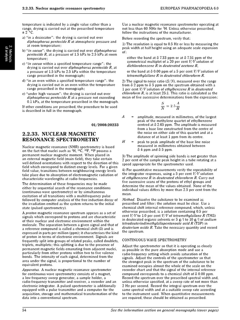 Nuclear Magnetic Resonance | PDF | Differential Scanning Calorimetry ...