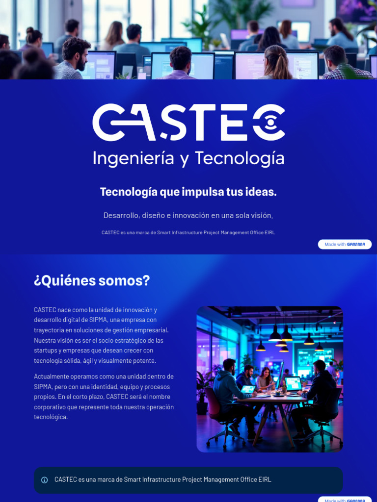 Innovación Digital y Desarrollo Ágil en CASTEC | PDF | Gestión de ...