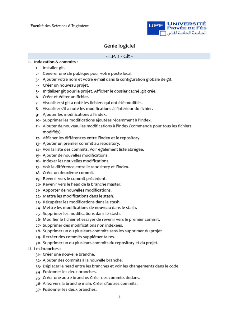 Guide complet sur Git et branches | PDF