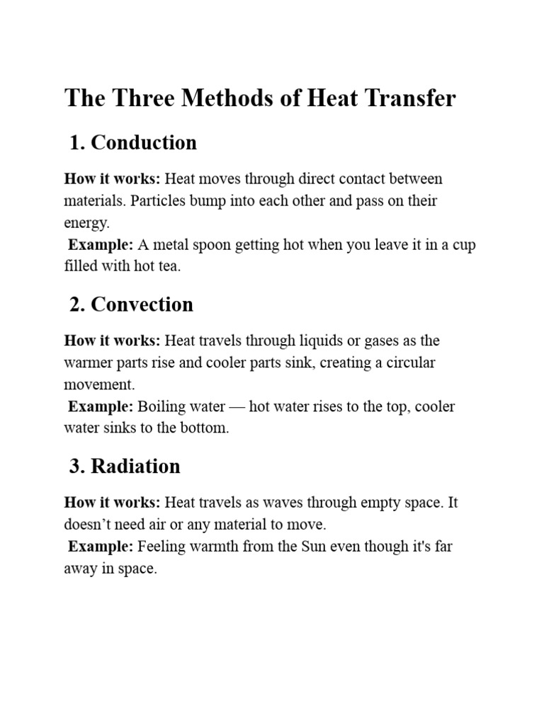 Understanding Heat Transfer Methods | PDF