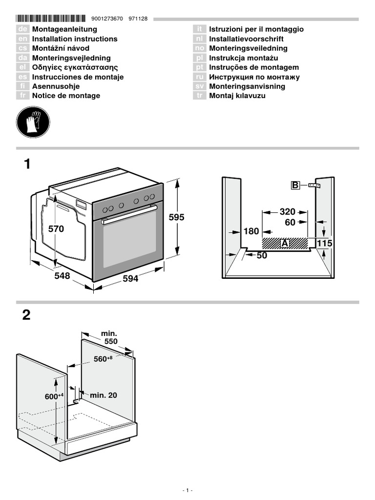Installation Instructions for Appliances | PDF
