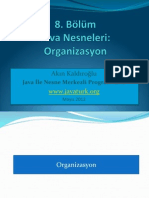 Bölüm Java Nesneleri - Organizasyon