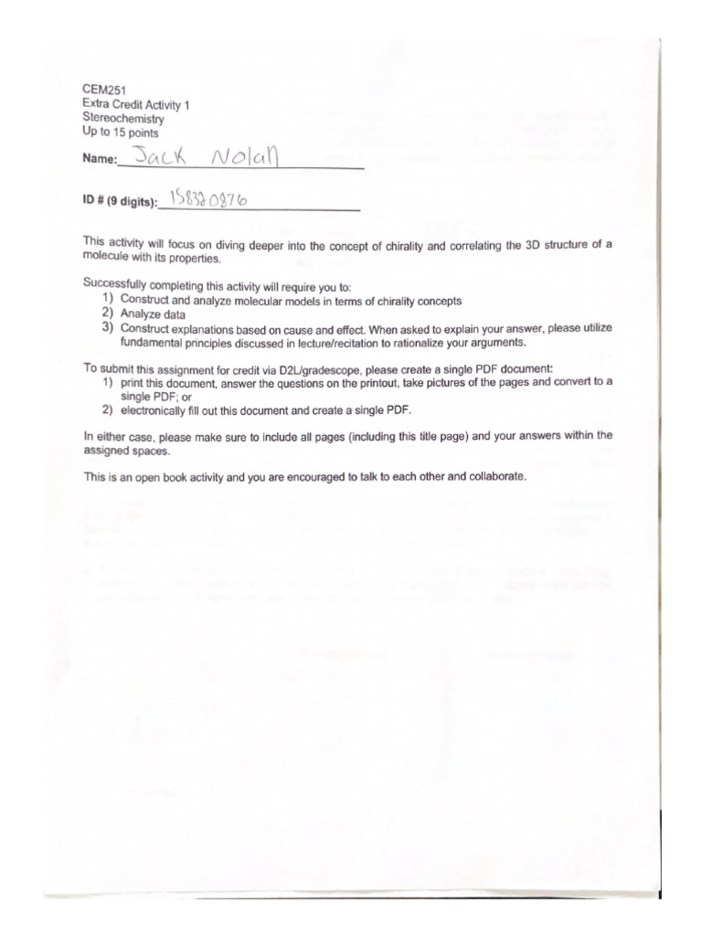 Extra Credit Activity 1 | PDF