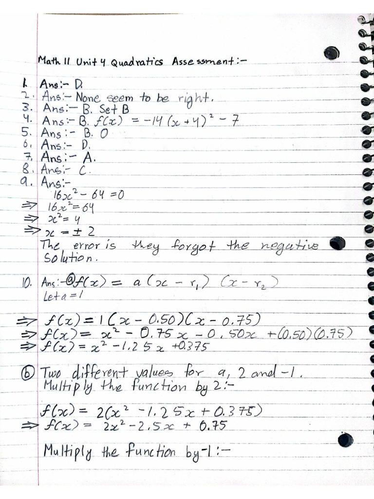 Unit 4 Assessment Pt.2 | PDF