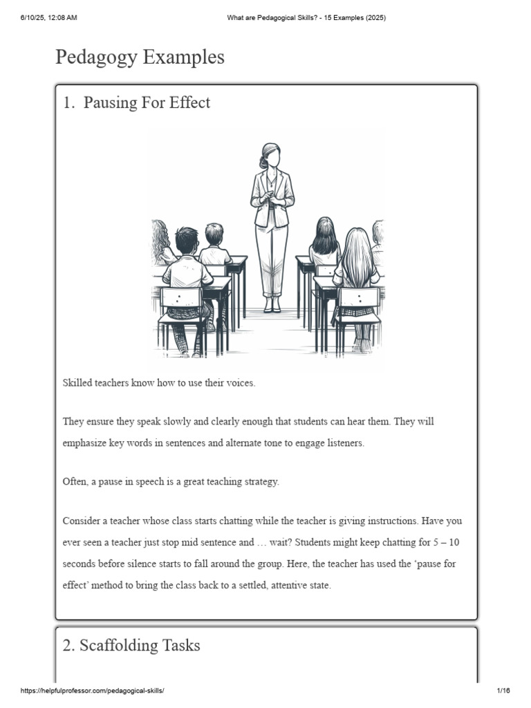 15 Effective Pedagogical Strategies | PDF | Educational Assessment ...