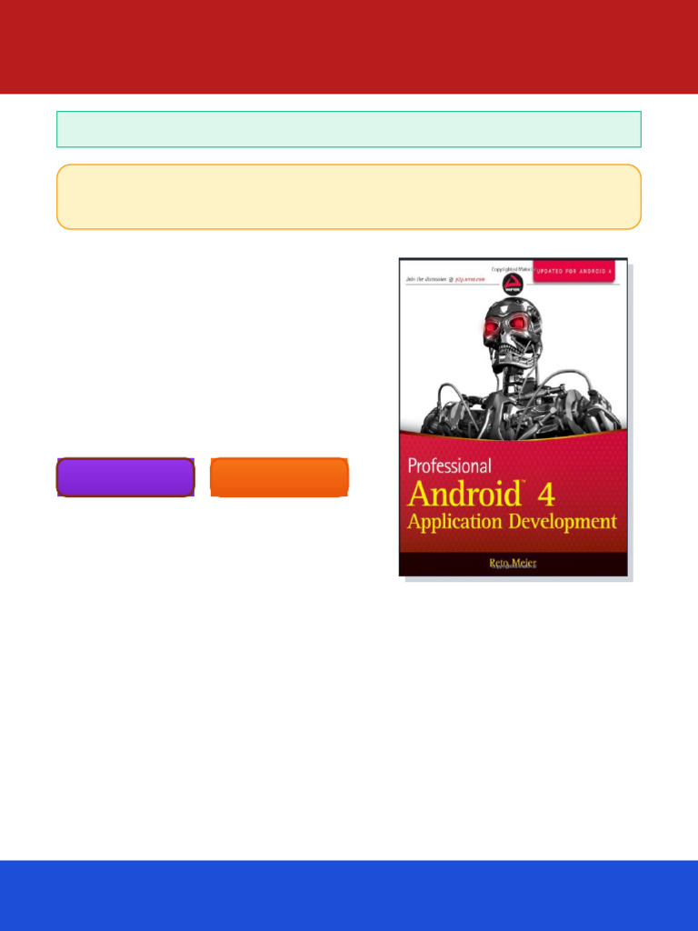 Professional Android 4 Application Development 3rd Edition Reto Meier ...