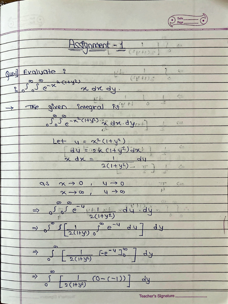 Maths 2 Assignment | PDF