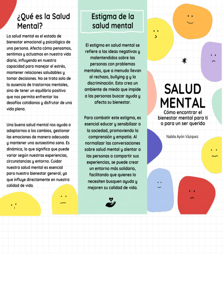 Bienestar Mental: Claves y Apoyo | PDF | Salud mental | Las emociones