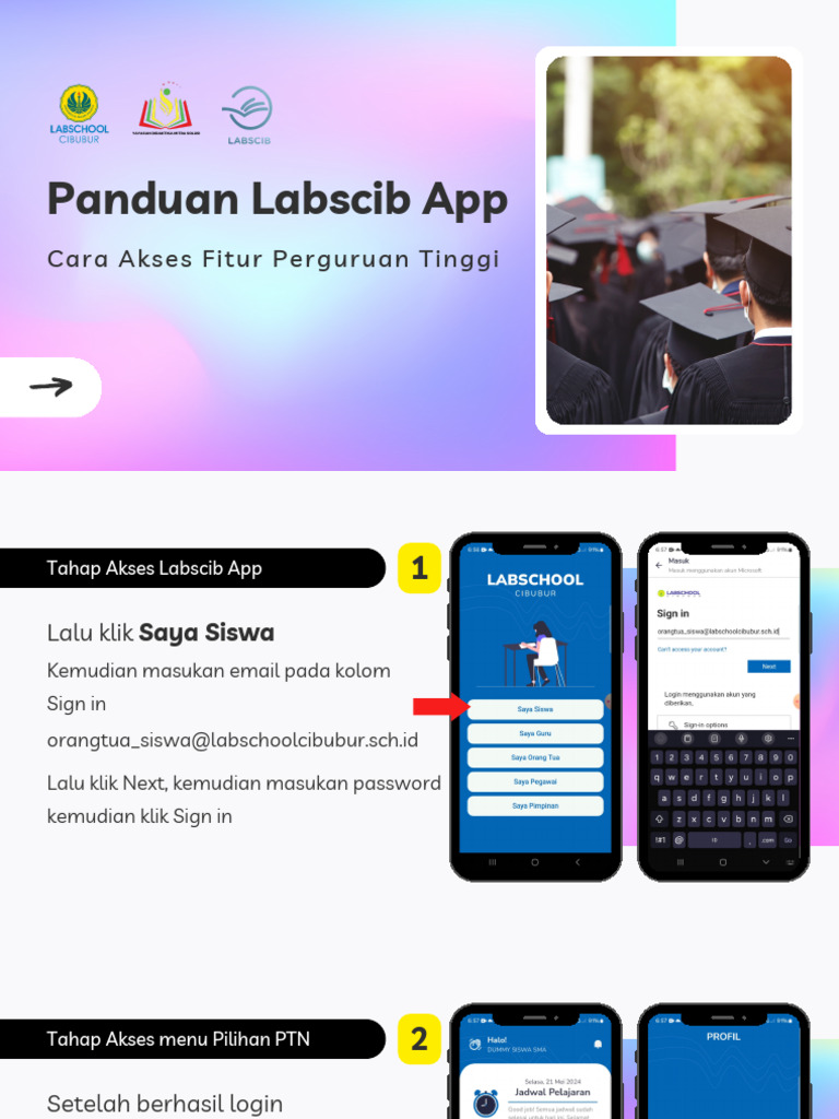 Panduan Akses Labscib App untuk Siswa | PDF