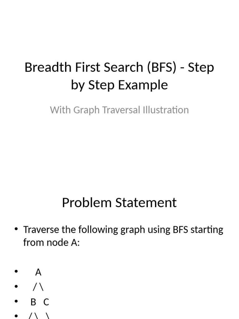 BFS Graph Traversal Explained | PDF