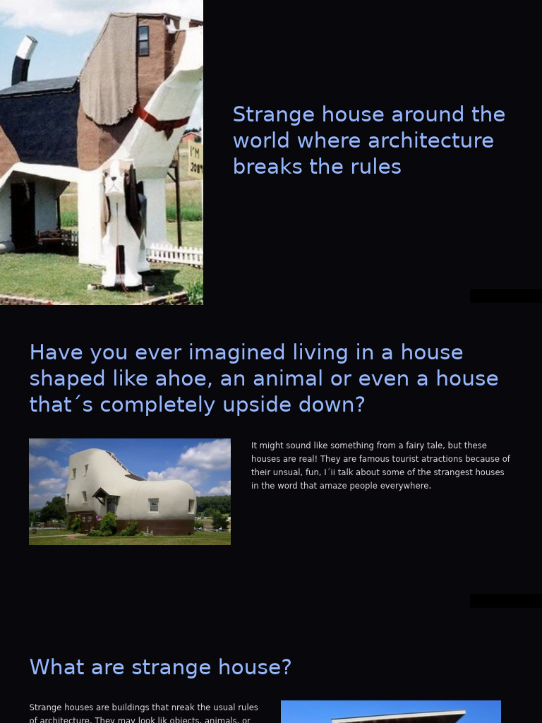 Strange Houses That Defy Architecture | PDF