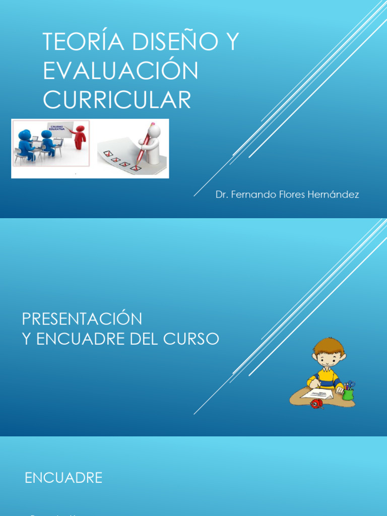 Clase 1 Teoría y Diseño Curricular | PDF | Plan de estudios | Evaluación
