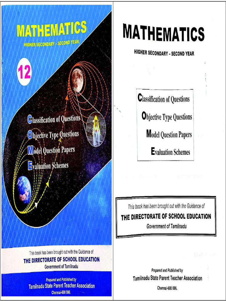 12th Std Maths Come Book Pta Book PDF Img2in1pages Compressed | PDF