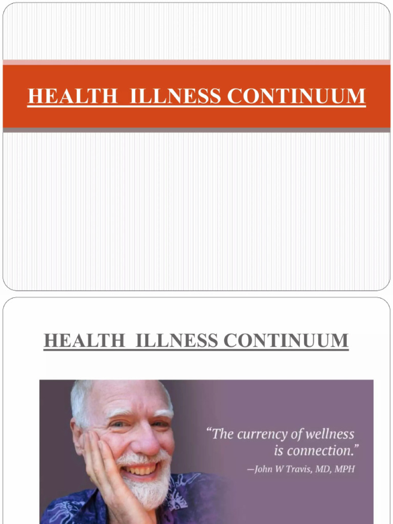 Health Illness Continuum | PDF
