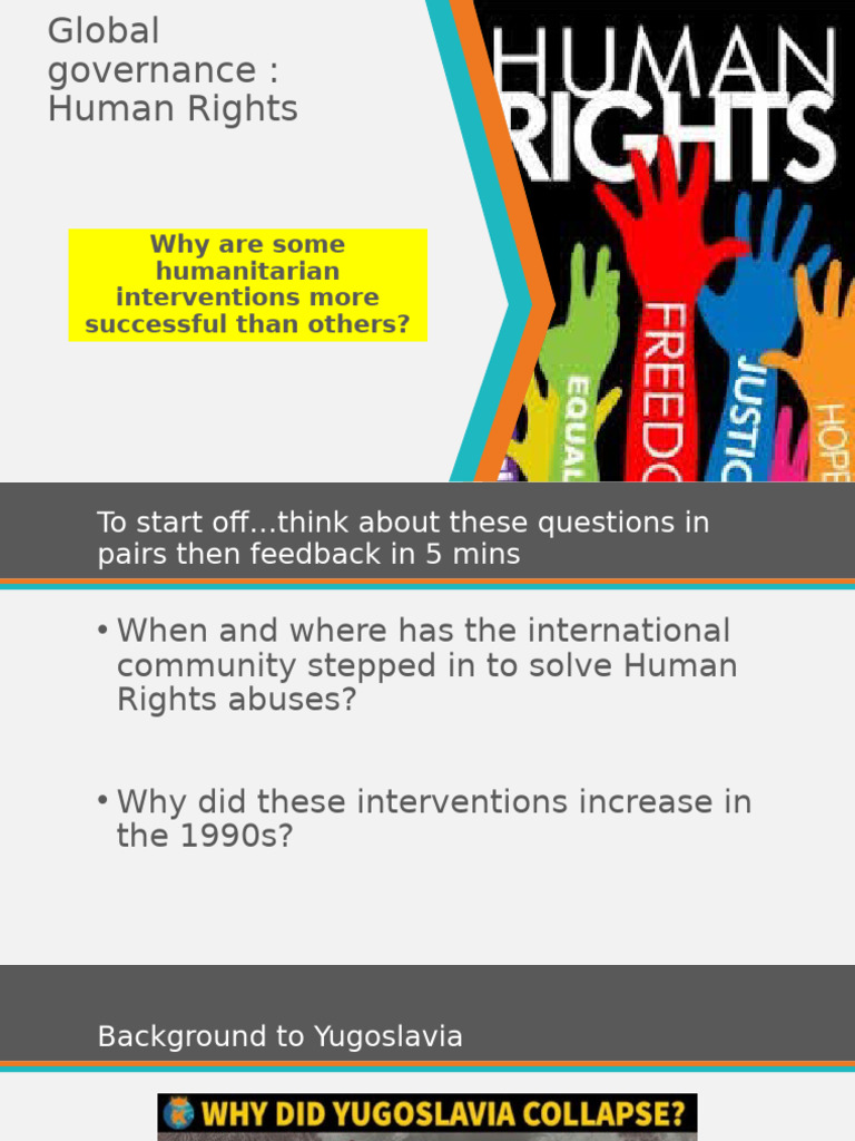Successful vs. Unsuccessful Human Rights Interventions | PDF | Libya ...